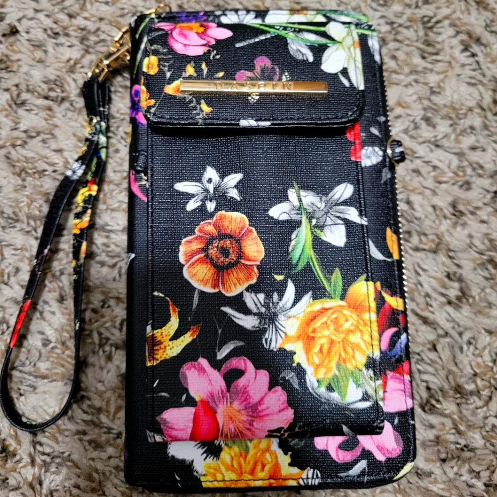 Phone wristlet wallet